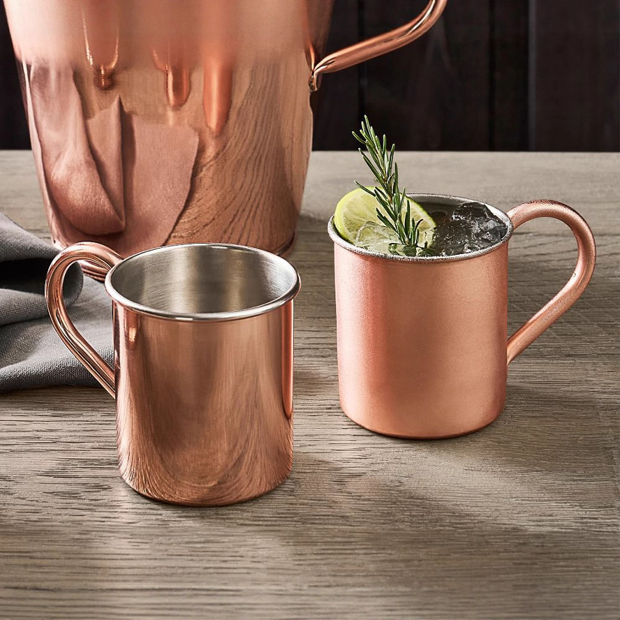 Acero inoxidable taza directa de fábrica Europea simple creativo café con mango cerveza Leche