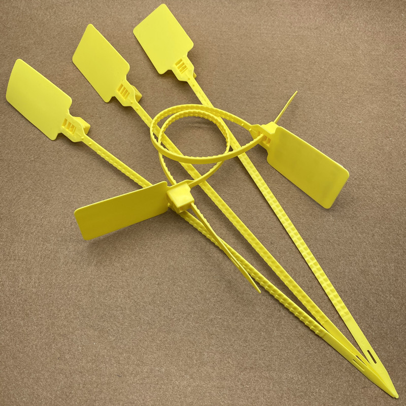 大标牌编织袋一次性吊牌塑料封条工地标记扎带物流快递集装箱标签