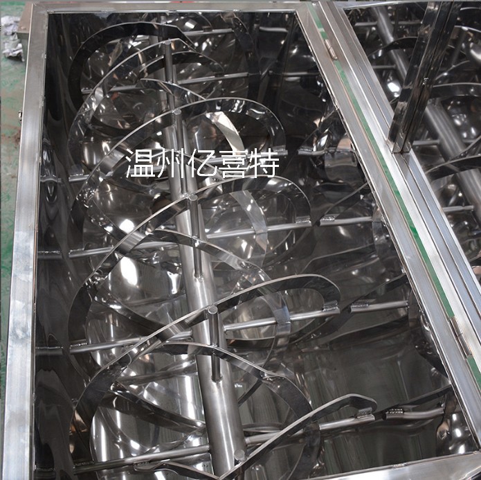 Mezclador de cinta de acero inoxidable 316L gran capacidad de alta presión resistente a la corrosión tanque horizontal mezclador de alimentos image 5