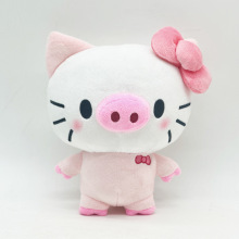 跨境新品Hello Piggy 趣味可爱小猪猫毛绒玩偶公仔