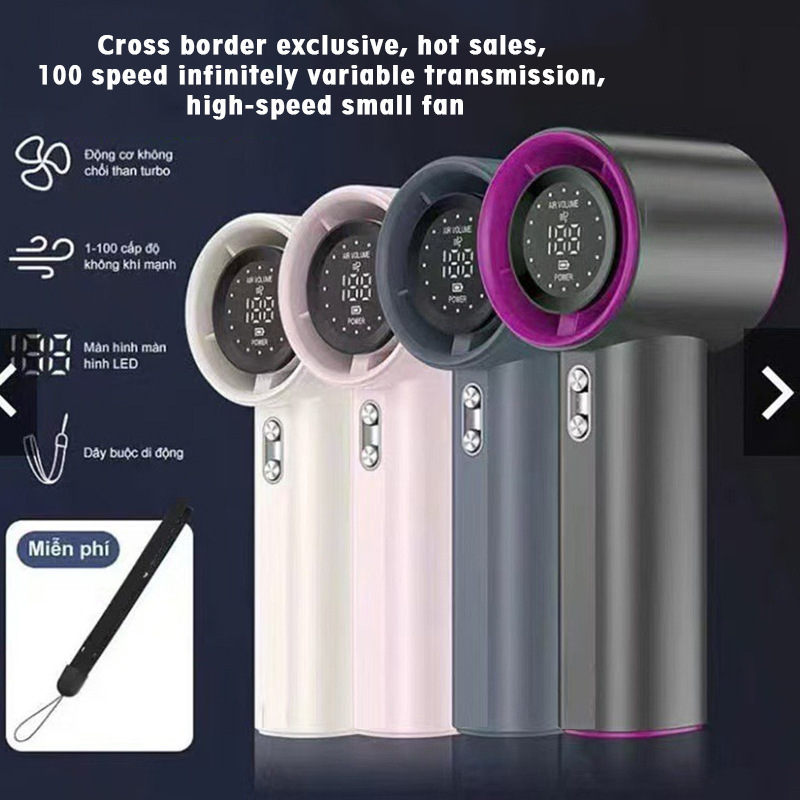 New Cross-Border High-Speed Handheld Fan USB Charging Mini Portable Violent Turbine Portable Small Fan New Cross-Border High-Speed Handheld Fan USB Charging Mini Portable Violent Turbine Portable Small Fan