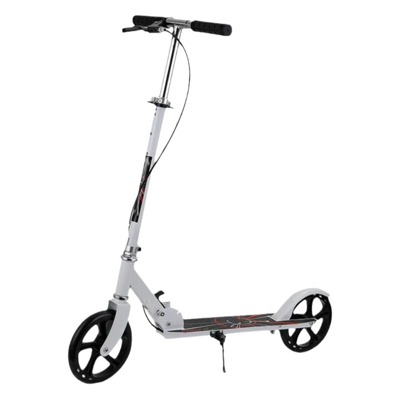 Nuevo scooter infantil resistente, scooter urbano plegable de dos ruedas grandes para jóvenes, con freno de mano para adultos.