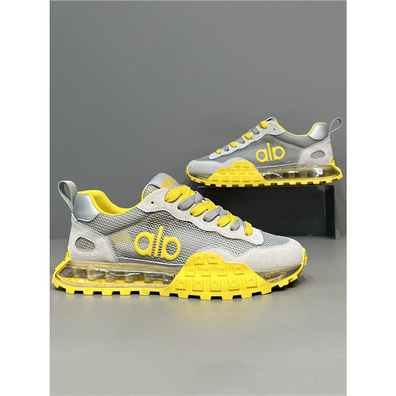 European style dad sneakers, new summer model, breathable single mesh air cushion thick-soled sports casual shoes for men