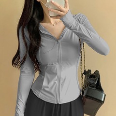 甘美で清新な夏の新型涼感原糸氷糸日焼け止め服屋外旅行紫外線防止通気日焼け止め服