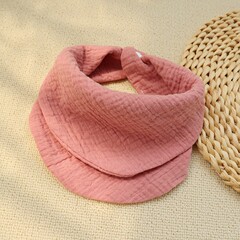 赤ちゃんの純綿の三角タオルの唾タオルの無地の綿糸のティッシュの赤ちゃんの口を囲むご飯のポケット