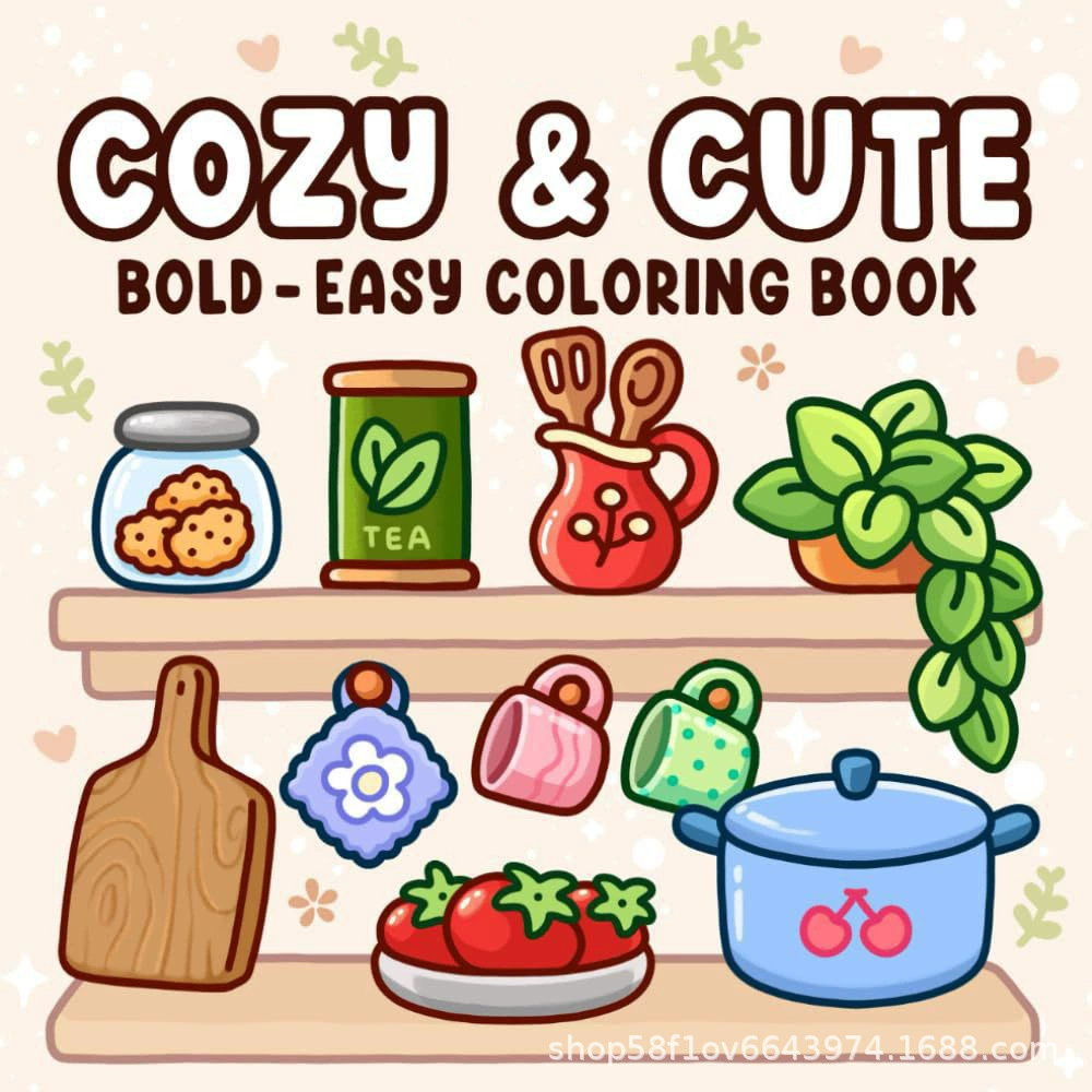 Монстр, смешной мультяшный раскраска книга для взрослых, анти-стресс