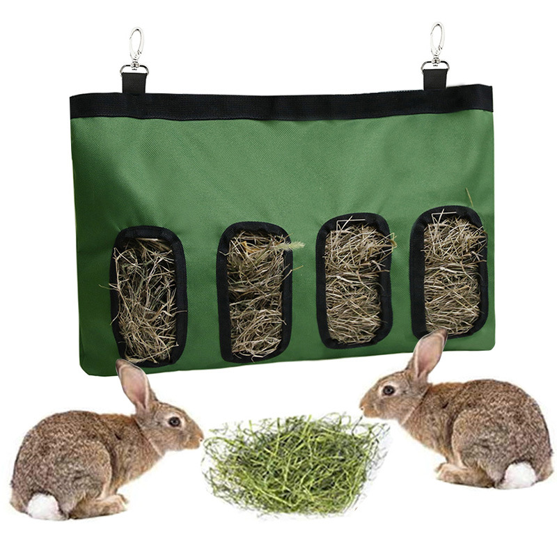 跨境新款宠物用品兔子仓鼠干草袋悬挂式宠物喂食袋荷兰鼠喂食物袋