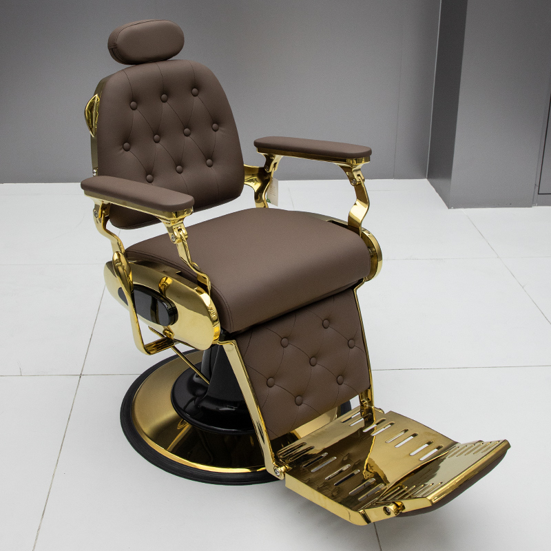Sillón de barbero vintage para cortes de pelo, sillón de salón reclinable, sillón de barbero para hombres, sillón giratorio. image 26