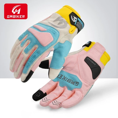 Touch Screen Summer Breathable Rider – Motorcycle Safety Supplies - macaron-light-and-comfortable-flexible-control-super-fiber-s