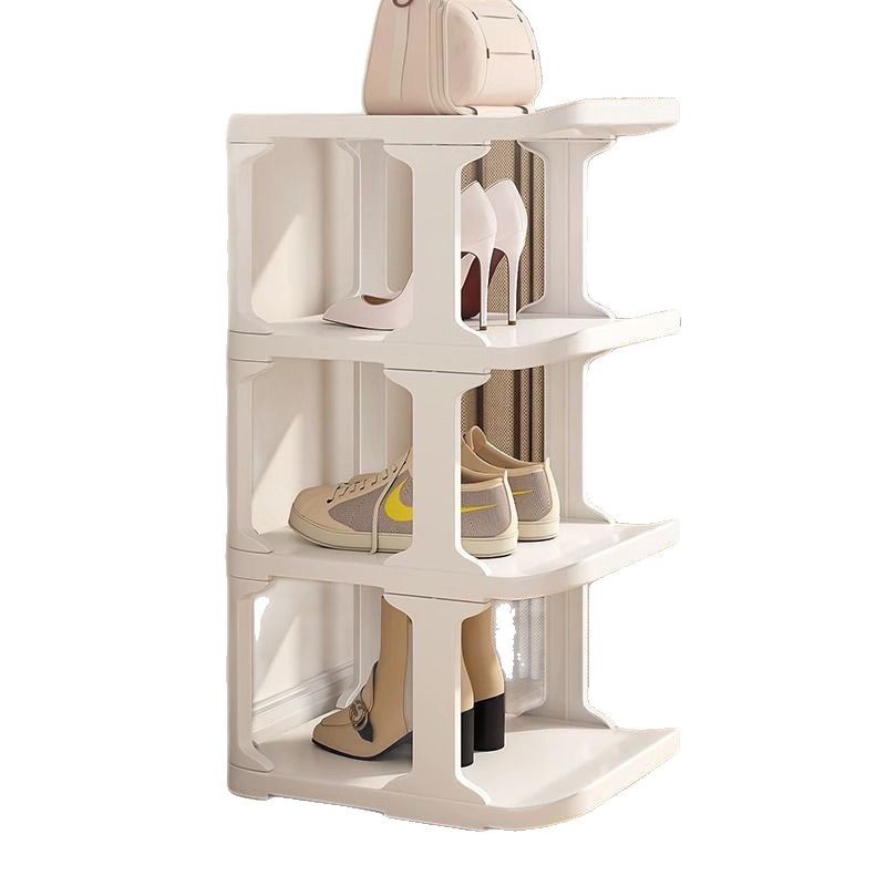 Estante de zapatos pequeño pequeño y estrecho puerta simple dormitorio alquiler sala de estar multicapa doméstico económico tipo vertical ultra estrecho