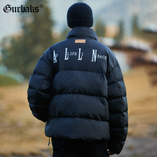 GURBAKS秋冬新款羽绒服外套男士潮牌宽松加厚保暖短款立领面包服