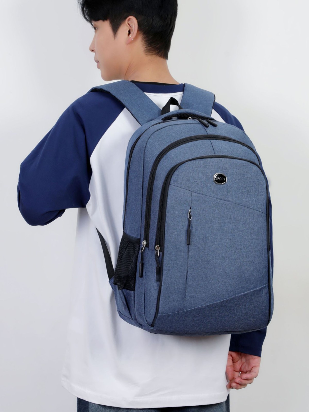 Viaje multicapa de viaje de negocios transfronterizo mochila de computadora para estudiantes de secundaria secundaria para hombres simple moda mochila de gran capacidad