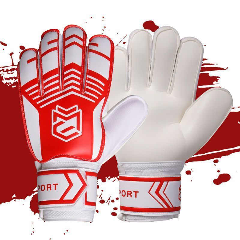 Portero, portero de fútbol, transpirable, niños de primaria, dedos, antideslizantes, entrenamiento profesional para adultos, guantes resistentes al desgaste