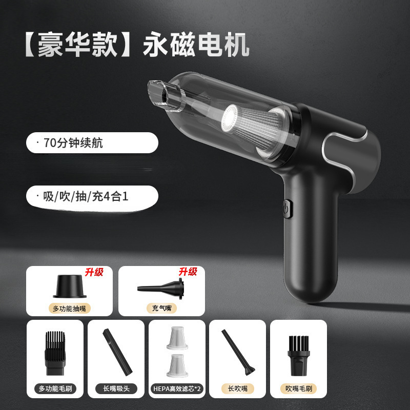 HYUNDAI小型車載掃除機車家両用吸吹一体ワイヤレス大吸引力ハイパワー自動車用|undefined