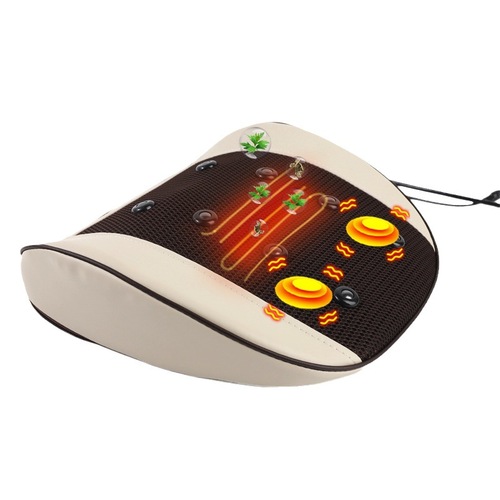 Pneumatic Spinal Column Massage Device, Lumbar Spine Massage Instrument, Waist Disc Pulse Vibration Waist Support Heating Back Support Cushion