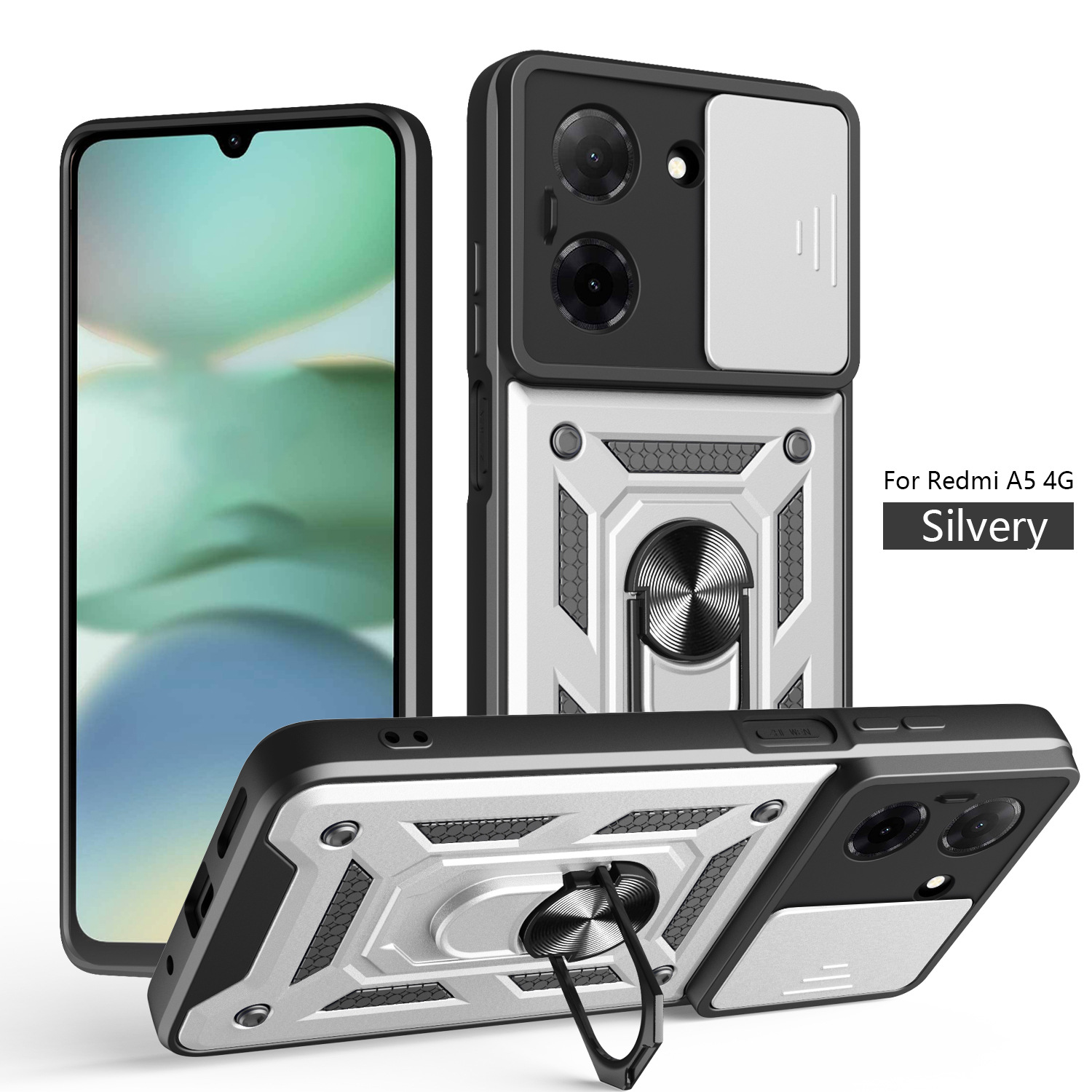 Adecuado para RM A5 171MM funda para teléfono móvil 173MM funda protectora anti-caída POCO C71 ventana corrediza dos en uno image 13