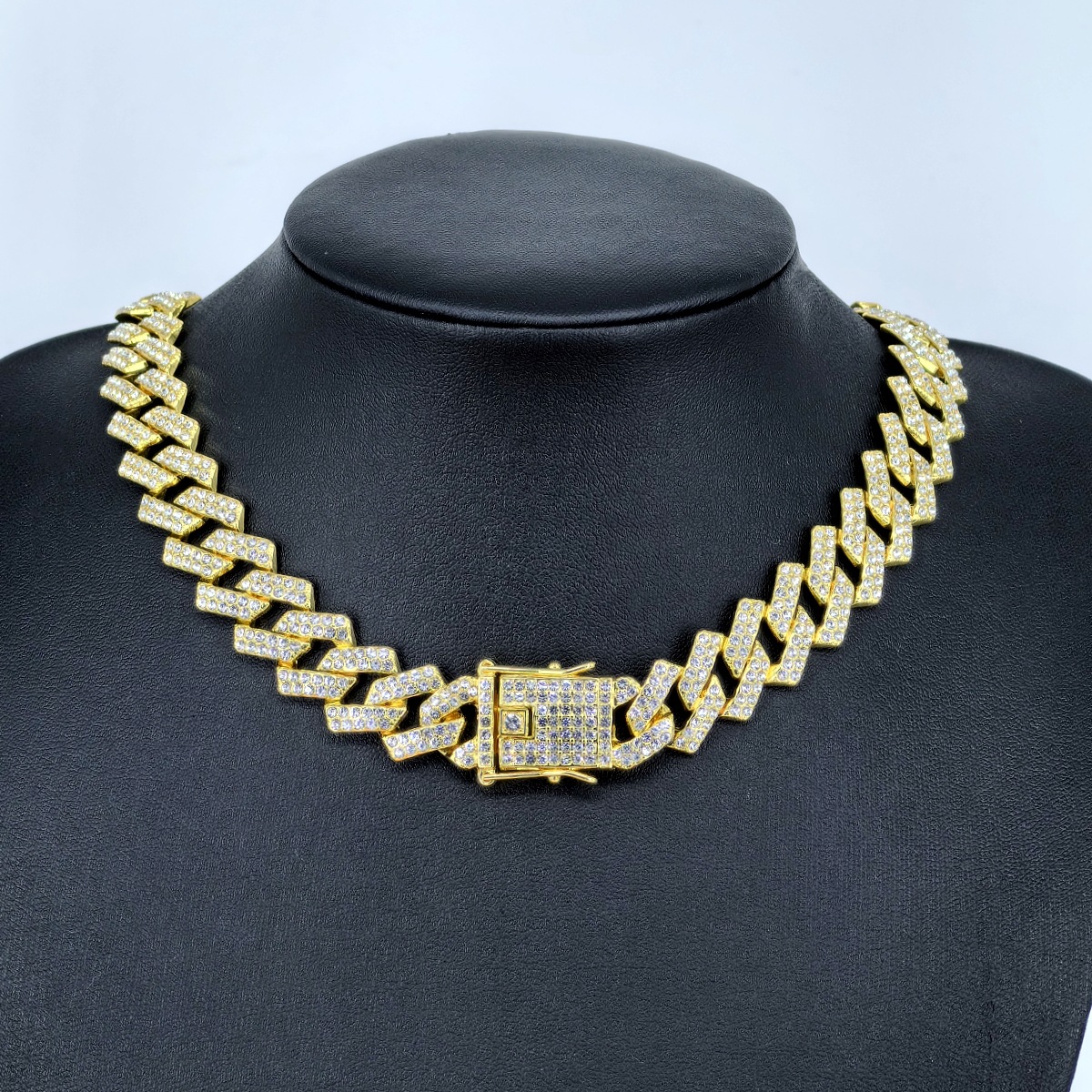 500g Weight Zircon Inlay Material Necklace Classification Alloy Chain Material 1 Piece Quantity Street Occasion Alloy Material Geometric Pattern Men's Gender Inlay Design Hip-Hop, Retro Style Hip-Hop Retro Geometric Alloy Inlay Zircon Men's Necklace 8