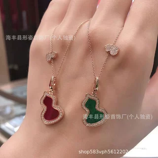 麒麟葫芦项链镀18K玫瑰金轻奢ins设计感锁骨链新款高级感颈链配饰