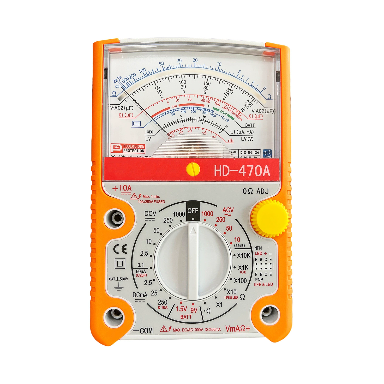 Мультиметр с указателем HD-470A Аналоговый мультиметр экспортируется в серии агентов брендов ЕС