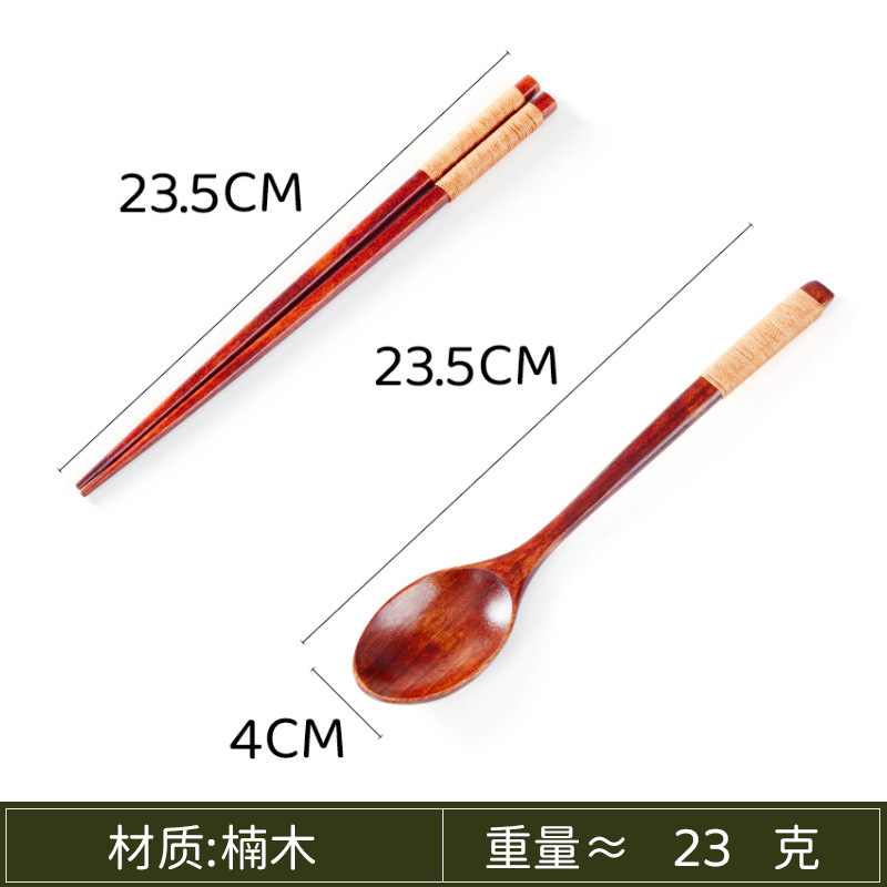 피비 플랫 핸들 카키색 스푼과 젓가락