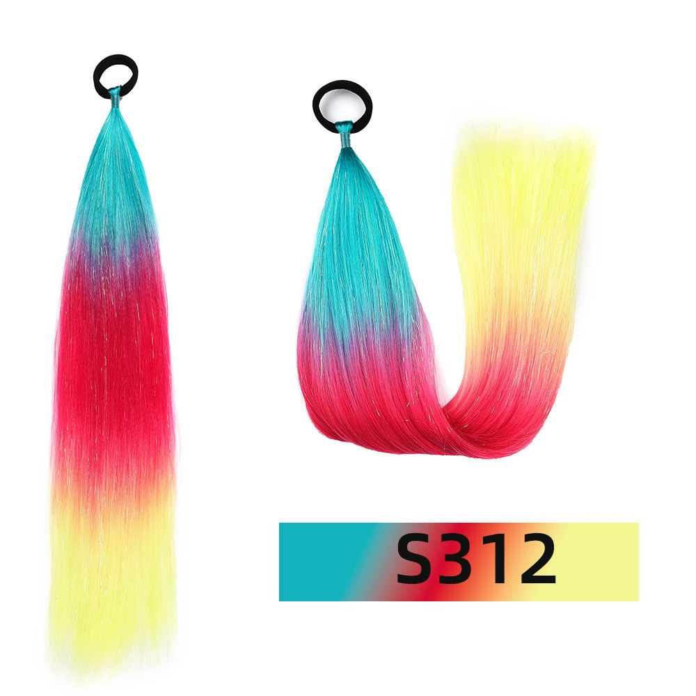 Venta al por mayor de hilo de oro y plata para comercio exterior, para pelucas y coletas de rastas EZ, de un solo hilo, con degradado de colores, para cabello trenzado DIY, hilo láser y trenzas grandes.