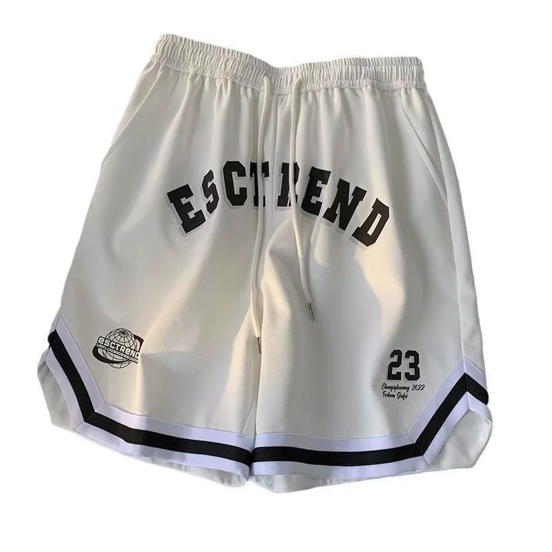 Sports summer shorts, thin basketball casual trousers, American style, loose fit