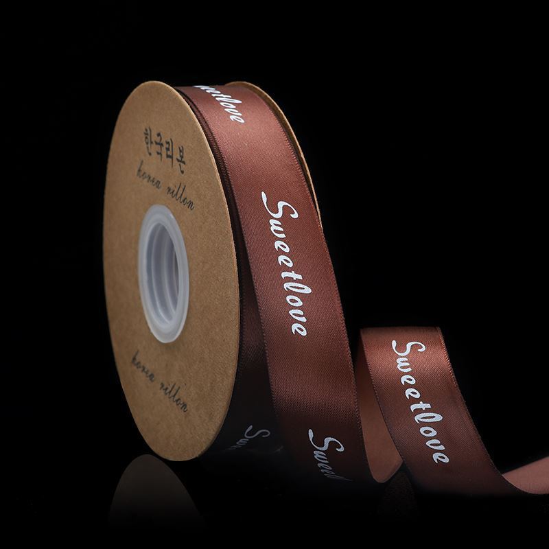Cinta impresa 2.5 cm para flores y regalos