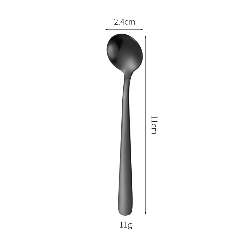 304 ステンレス鋼調味料スプーン家庭用塩スプーンかわいいゴールデン小さなスプーンコーヒー撹拌スプーンアイスクリームスプーン|undefined