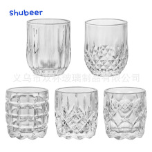 欧式创意透明玻璃杯酒吧威士忌洋酒杯家用烈酒杯白酒杯加厚一口杯