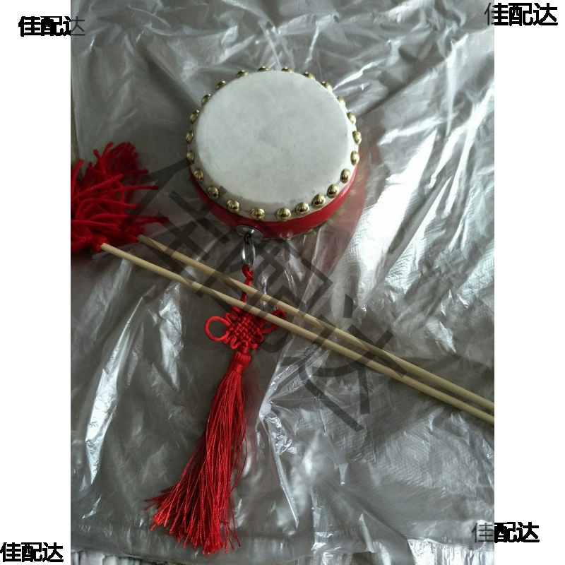 Двусторонний барабанный набор для танцев и обучения, реквизит для цветочных барабанов Fuyang с двусторонними барабанными палочками.