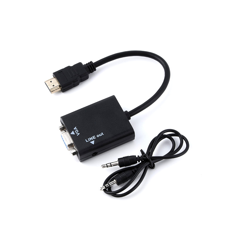 HDMI hembra a macho VGA transferencia HD cable adaptador ordenador decodificador convertidor mismo monitor de pantalla TV