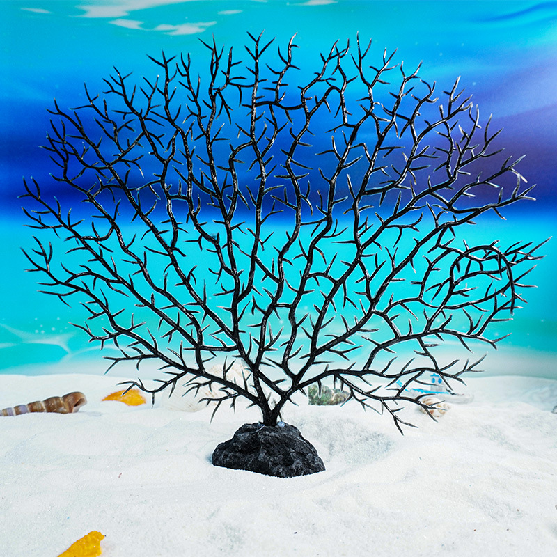 Nuevas plantas acuáticas artificiales de PVC, ramas de hierro, adornos de paisajismo para acuarios, decoraciones para peceras de agua salada, gran venta.