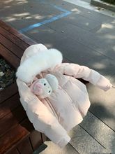 雪国大毛领羽绒服女冬季新款小众设计感鸭绒加厚显瘦外套