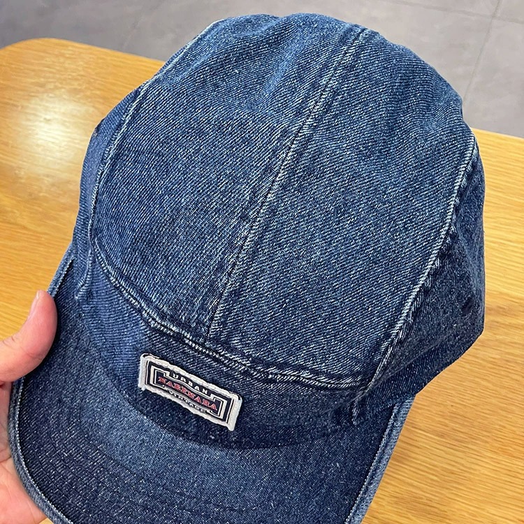 Vintage Baseballkappen aus Denim mit flachem Schirm für Herren und Damen, Harajuku Snapback Cap, modische Streetwear, 5-Panel-Skateboard-Mütze, Casquette, Gorra – Detail 14