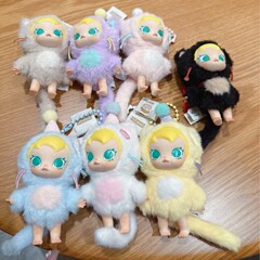 跨境新品搪胶Baby Molly口袋朋友系列毛绒挂件茉莉公仔玩具钥匙扣