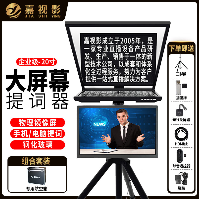 20inch 듀얼 스크린 세트(페달 + 비행 케이스)