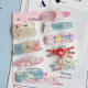 Cartoon Kitten Puppy Hairpin Gradient Powder Blue Duckbill Clip Ins Cute Fun Student Bangs Hairpin Side Clip Headwear