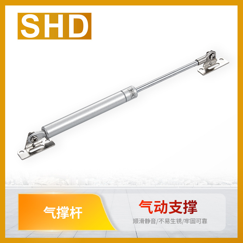 Iron Head Hydraulic Rod Gas Spring Support Rod for Picture Frame Meter Box Dressing Table Mirror Cabinet Support Rod Wholesale Furniture