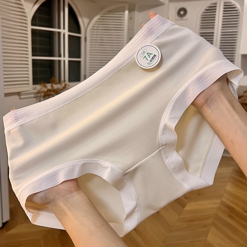 7A antibacterial long-staple cotton women's underwear Morandi color nude skin-friendly close-fitting care girl's cotton crotch warm