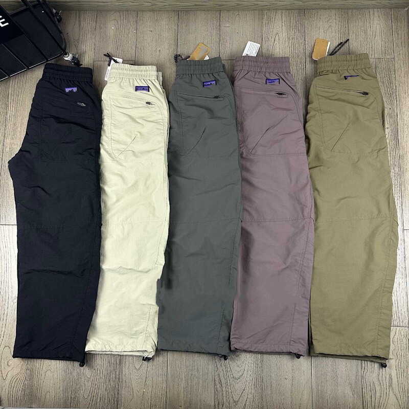 European and American Cross-Border Outdoor Nylon Quick-Dry Hiking Workwear Wide-Leg Straight Functional Casual Pants