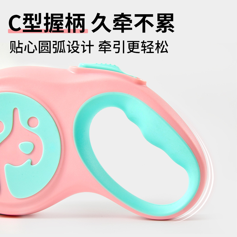 Nueva correa de perro retráctil automática para mascotas tractor mediano y pequeño perro caminando cuerda portátil correa para mascotas