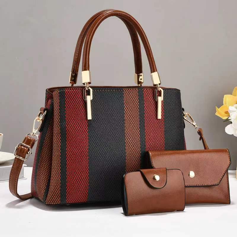 Sentido de alta calidad, gran capacidad, nuevo estilo, color en contraste, tendencia de la moda, bolso femenino, bolso de hombro transfronterizo, bolso de mensajero