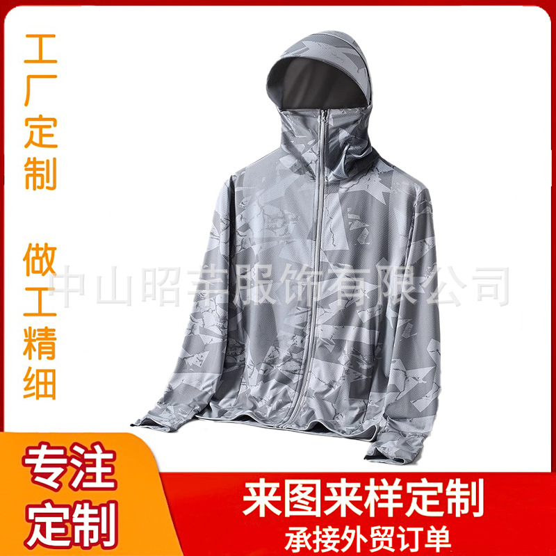 Manufacturer Fishing Sun Protection Clothing Men's Fishing Sun Protection Clothing Jacket Fishing Clothing Sportswear Customized Upf50+