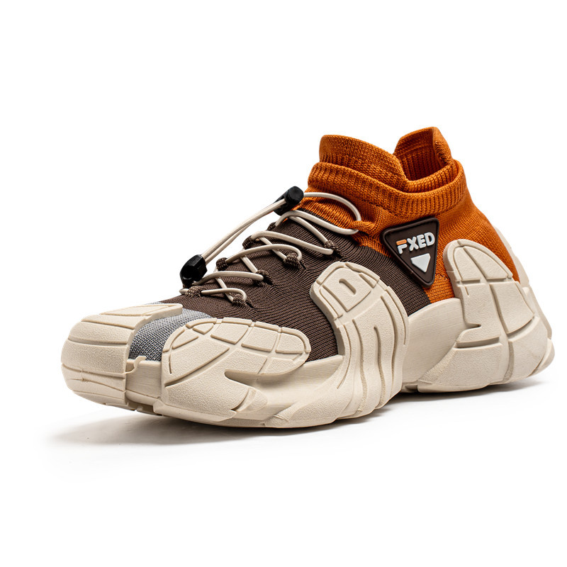 Primavera nuevo hombre cuatro estaciones zapatos de tejido volante calcetines zapatos de un pedal zapatos perezoso universal chatter zapatos de hombre en vivo