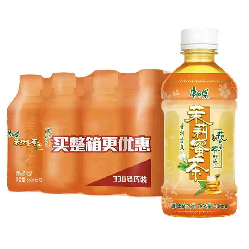 Газированная вода (Yuanqi Forest) витамин C апельсин и белый персик — 280 мл, пачка 24, 0 сахара 0 жира