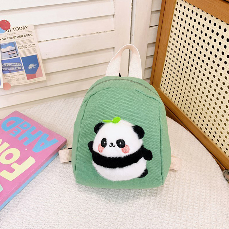 Cute bolso de niña, caricatura, mini panda, mochila infantil, mochila de jardín de infantes, mochila de clase pequeña