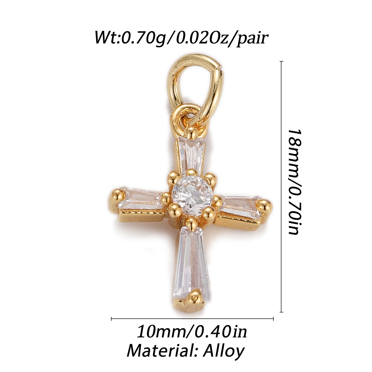 2g Weight Pendant Jewelry Making Type Zircon Inlay Material DIY Jewelry Accessories Classification 1 Piece Quantity Copper Material Geometric Pattern Inlay Design Simple Style, Classic Style Style 1 Piece Copper Zircon Geometric Pendant 4
