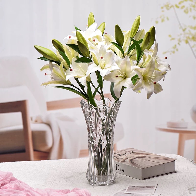 Alta sensación de vidrio transparente vasos europeos simple máquina de prensado vasos al por mayor decoración de la sala de estar en stock vasos de vidrio