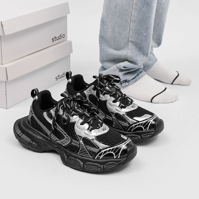 Нишевые модные брендовые мужские кроссовки-туфли dad shoes с толстой сеткой подошвы, универсальная модная обувь, новые парижские кэжуал кроссовки для пары, женская обувь