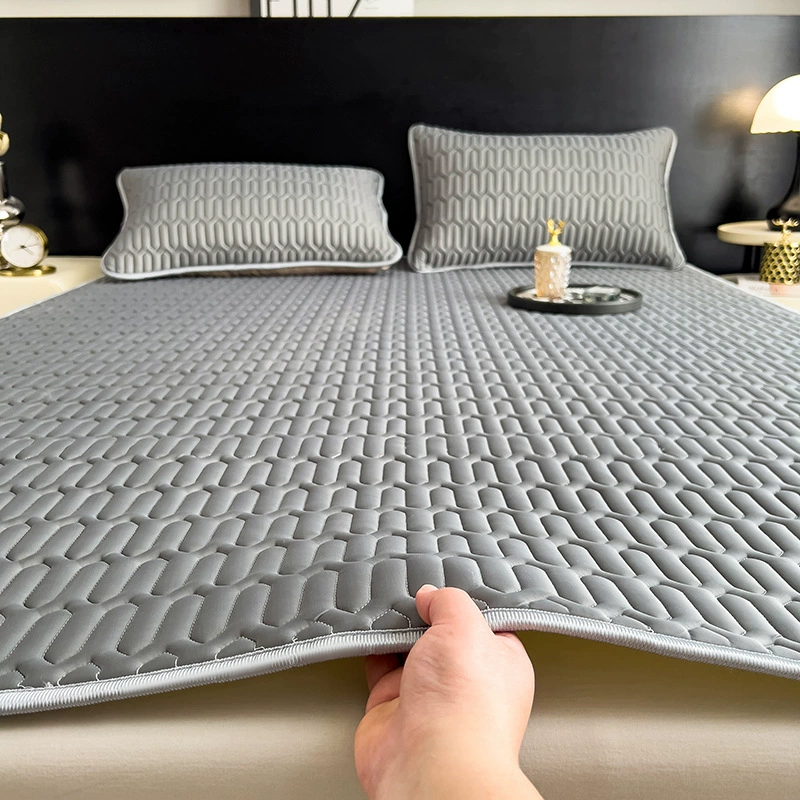 Летний прохладный наматрасник из ледяного шелка, новинка 2025 года, наматрасник из латекса, простыни, моющийся коврик